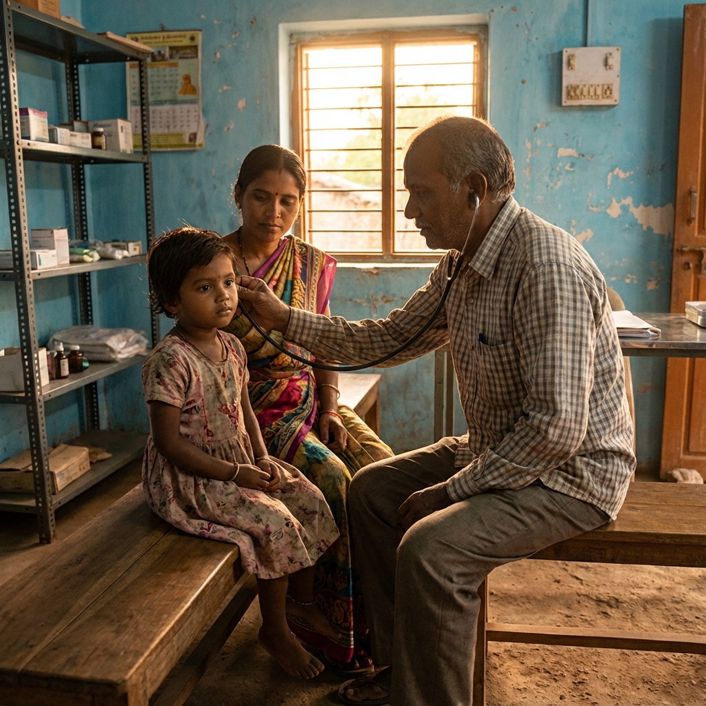 Doctor Examining Child